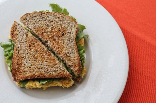 Deviled Egg Salad Sandwich