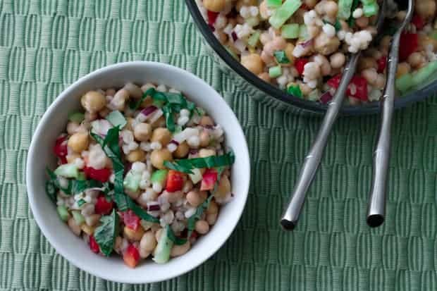 Bean and Barley Salad with Creamy Dill Dressing