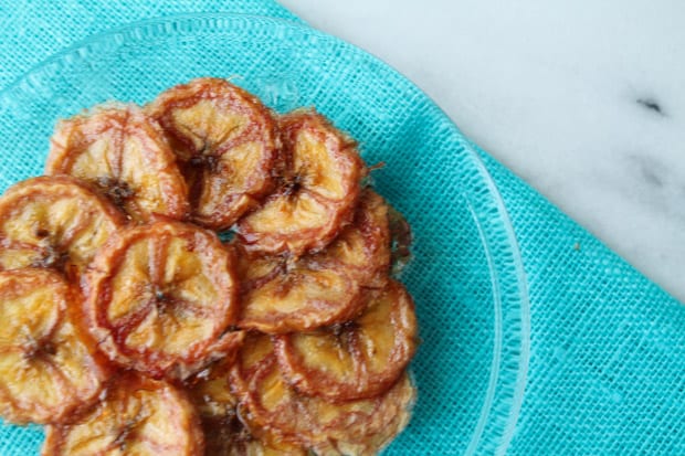 Banana Chips on a plate