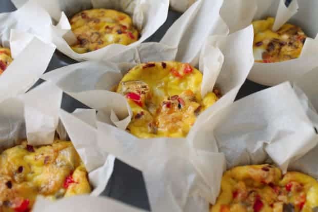 Individual Veggie Frittatas