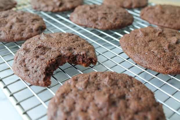 Double Dark Chocolate Sour Cream Cookies