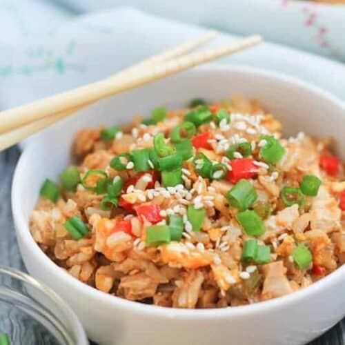 Chicken Fried Brown Rice - Gluten Free - The Honour System