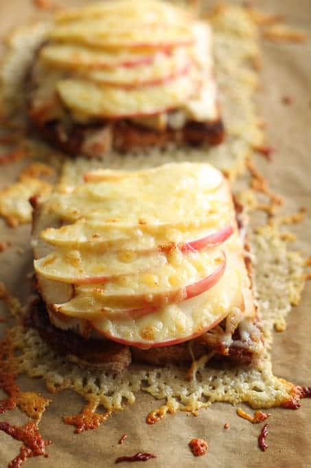 BBQ Chicken Pizza Toast on a baking sheet 