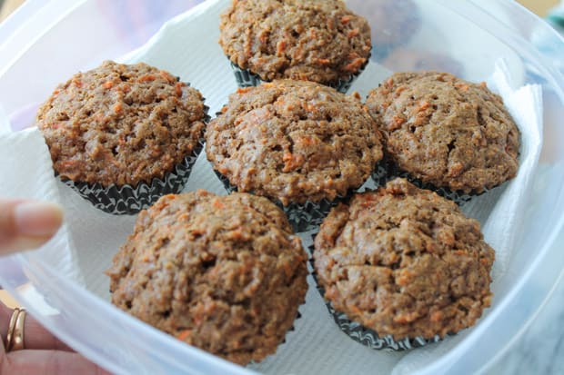 Cream Cheese Stuffed Carrot Cake Muffins-13