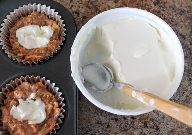 Cream Cheese Stuffed Carrot Cake Muffins-7