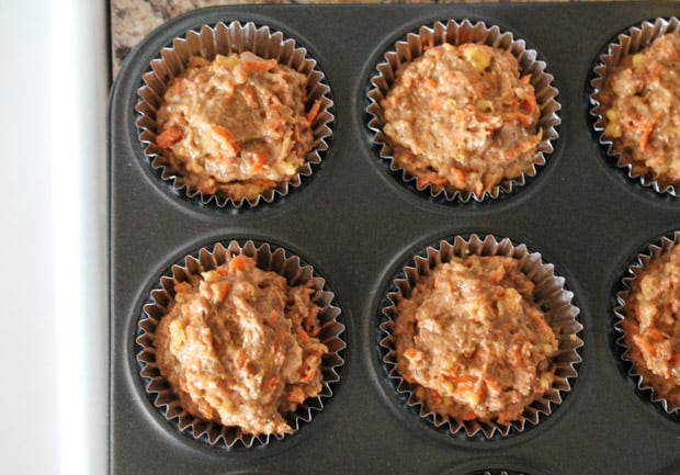 Cream Cheese Stuffed Carrot Cake Muffins-8