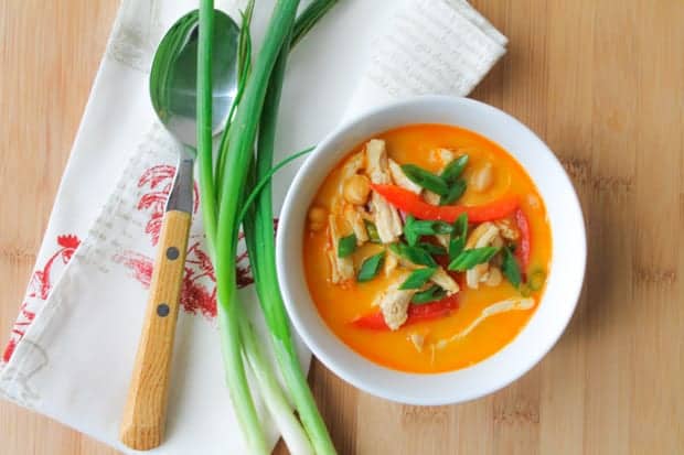 Thai Curry Coconut Chicken Soup