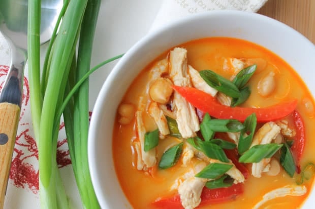 Thai Curry Coconut Chicken Soup