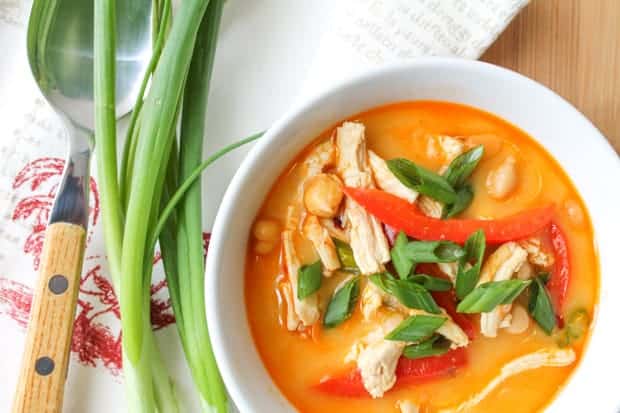 Thai Curry Coconut Chicken Soup - Gluten Free - The Honour System