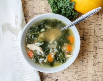 Lemon Chicken Vegetable Soup - Gluten Free - The Honour System