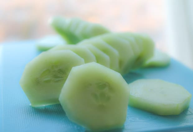 Cucumber slices