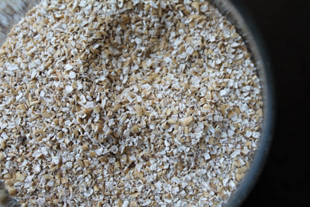oat bran in a glass storage jar