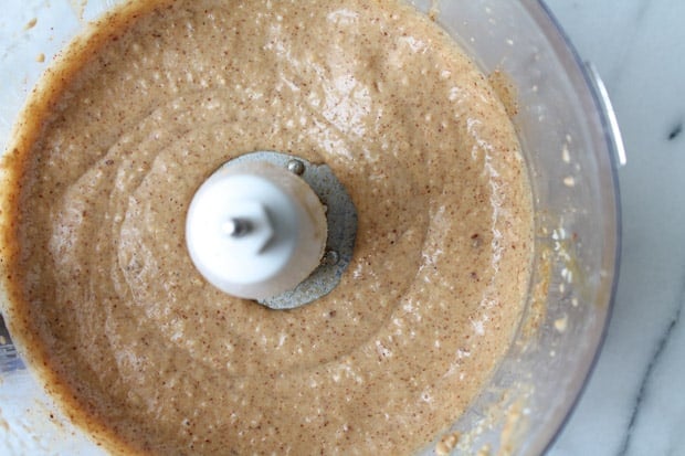 cookie batter in a food processor