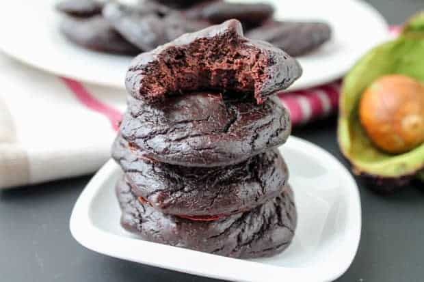 Fudgy Chocolate Avocado Cookies