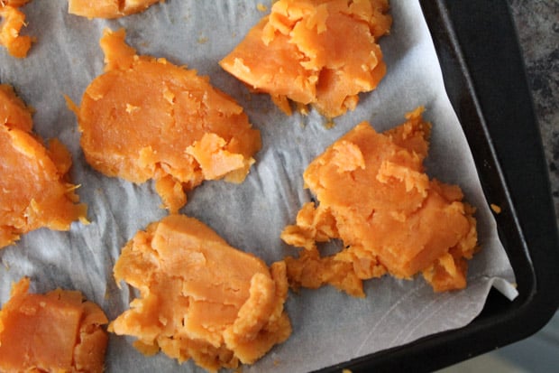 Mashed sweet potatoes