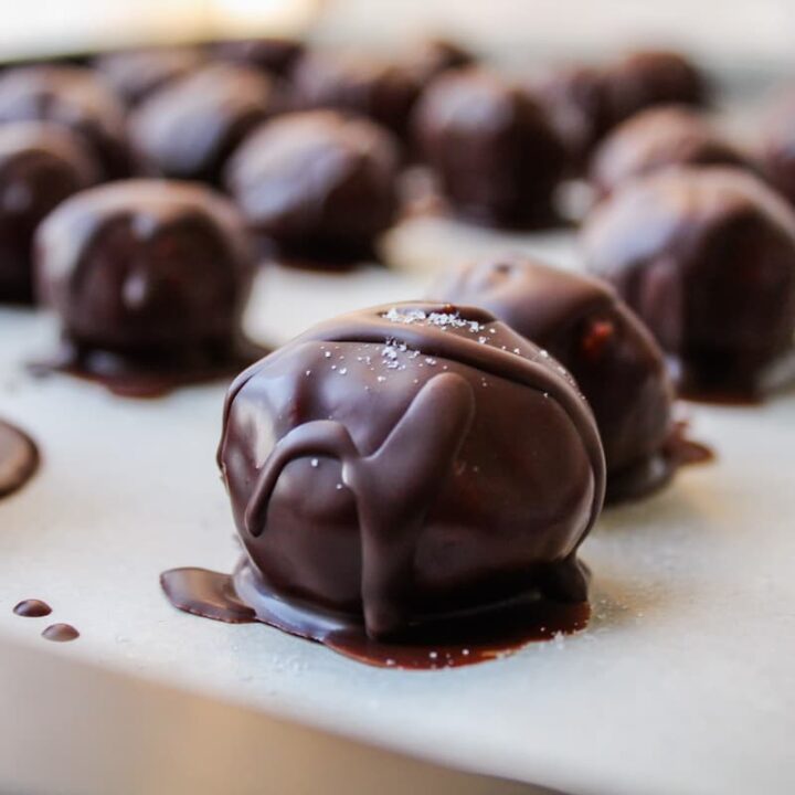 Almond Butter Truffles Vegan + Gluten Free Recipe