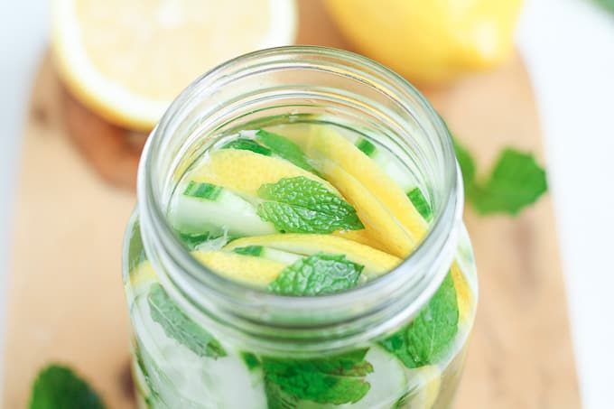 Minted Lemon Cucumber Detox Water - The Honour System