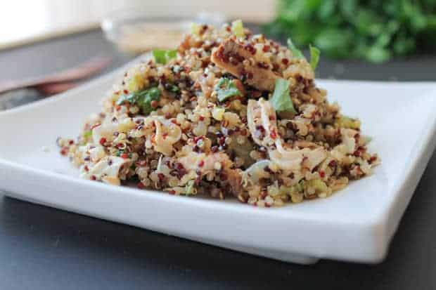 Toasted Sesame Chicken with Quinoa