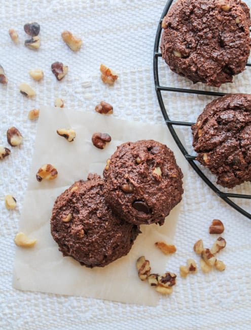 Chocolate Cream Walnut Cookies-7