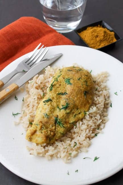 Curried Baked Chicken with Dill – Gluten Free