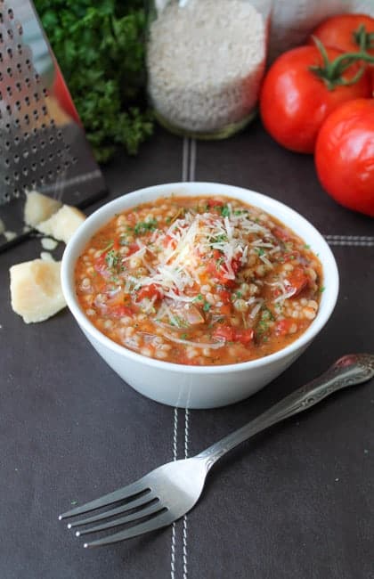 Barley Risotto with Tomato and Dill