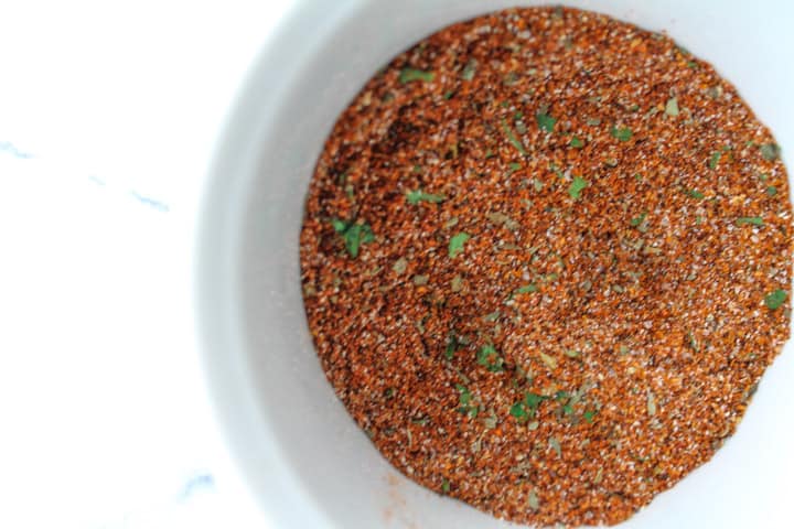 homemade taco seasoning in a ramekin