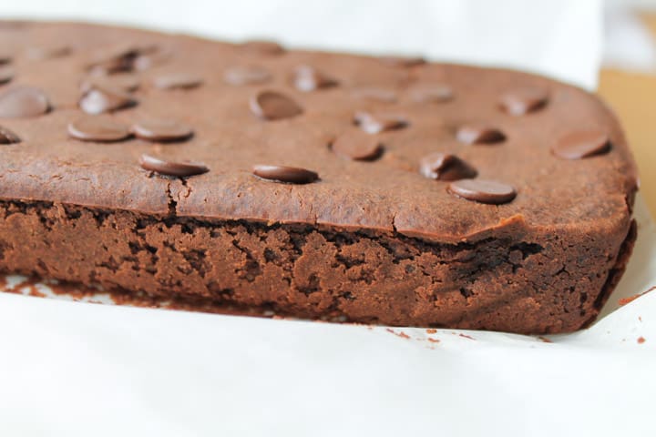 Black bean brownies right out of the oven