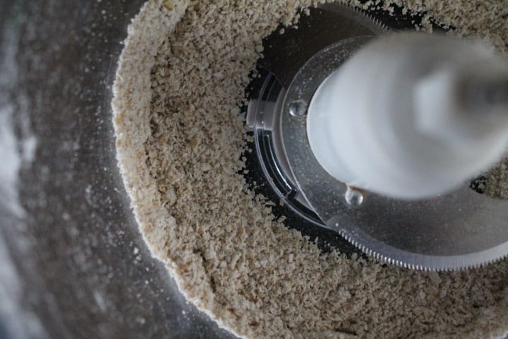 ground oats in a food processor