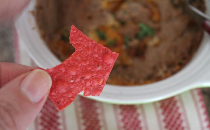 arrow shaped tortilla chip