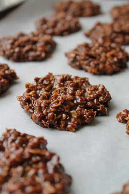 No Bake Chocolate Coconut Oil Cookies – Vegan & Gluten Free