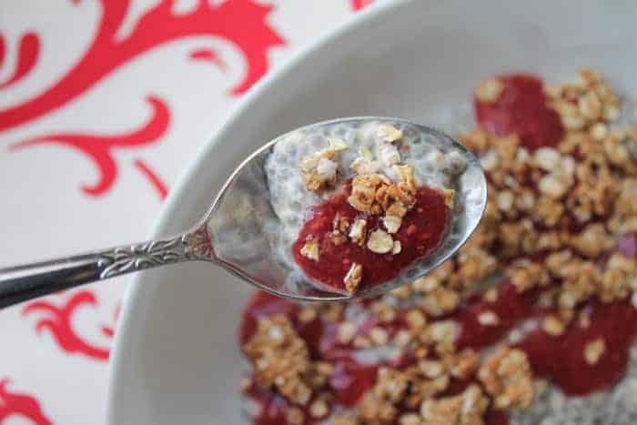 Chia Pudding with Granola