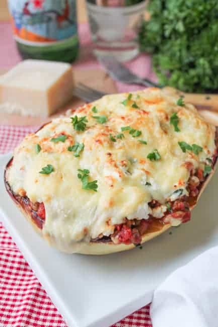 Lentil Lasagne Spaghetti Squash - GF-