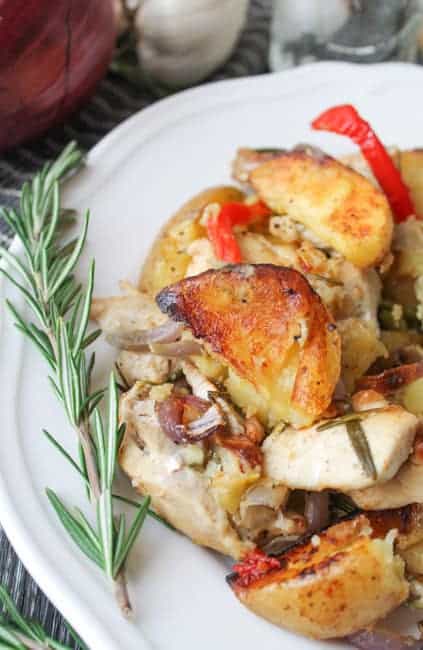 Roasted Rosemary Chicken & Potatoes - Gluten Free-