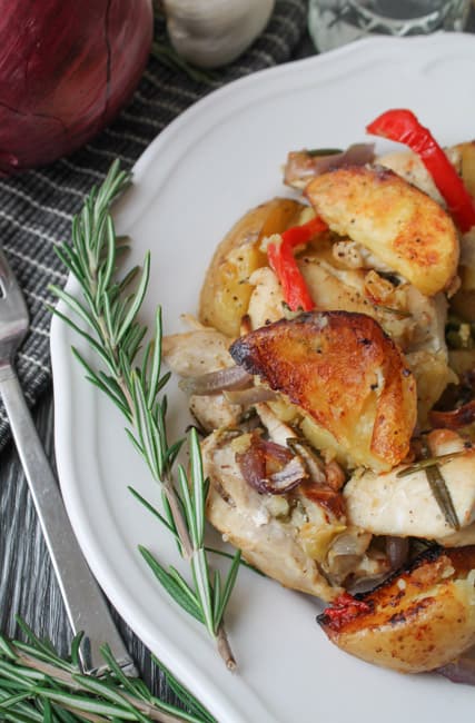 Roasted Rosemary Chicken & Potatoes - Gluten Free-