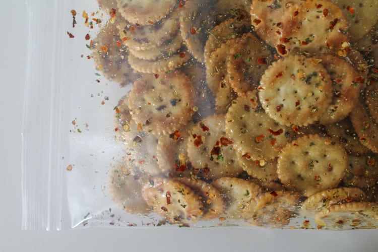 Alabama Firecrackers marinating in a ziploc bag