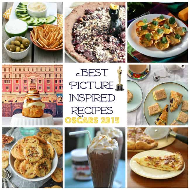 Best Picture Oscar Themed Recipes graphic