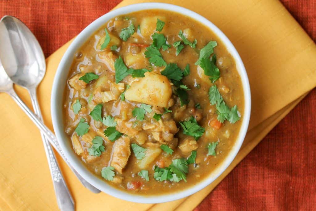 Curried Lentil & Potato Stew - Vegan & Gluten Free