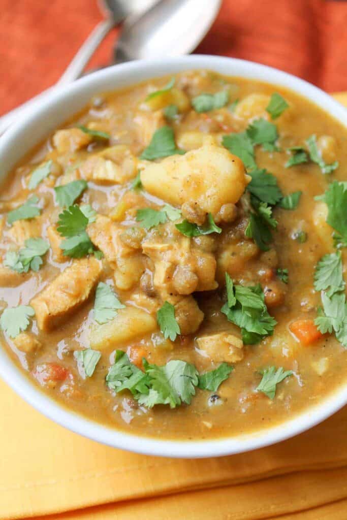 Curried Lentil & Potato Stew- Vegan & Gluten Free