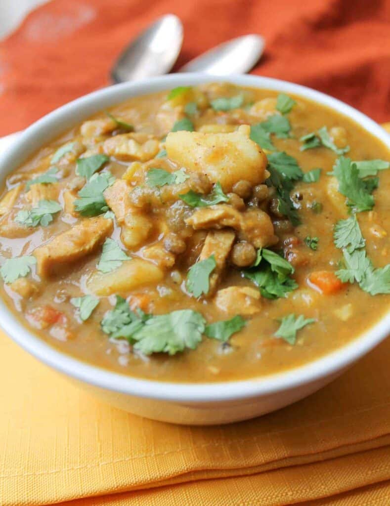 Curried Lentil & Potato Stew - Vegan & Gluten Free