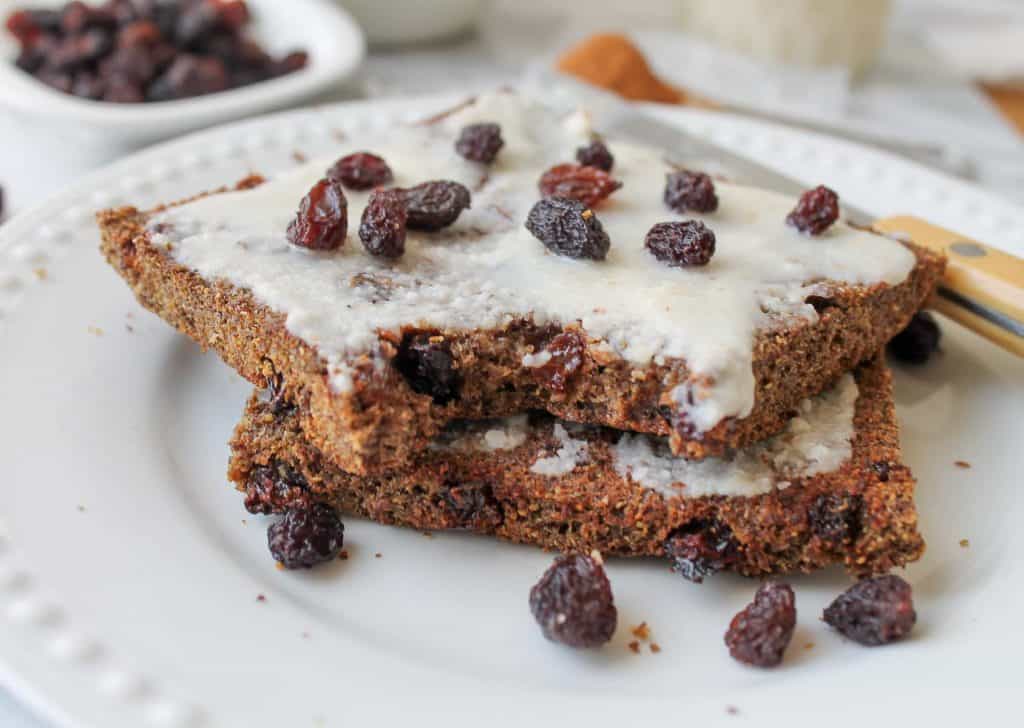 Cinnamon Raisin Flax Bread