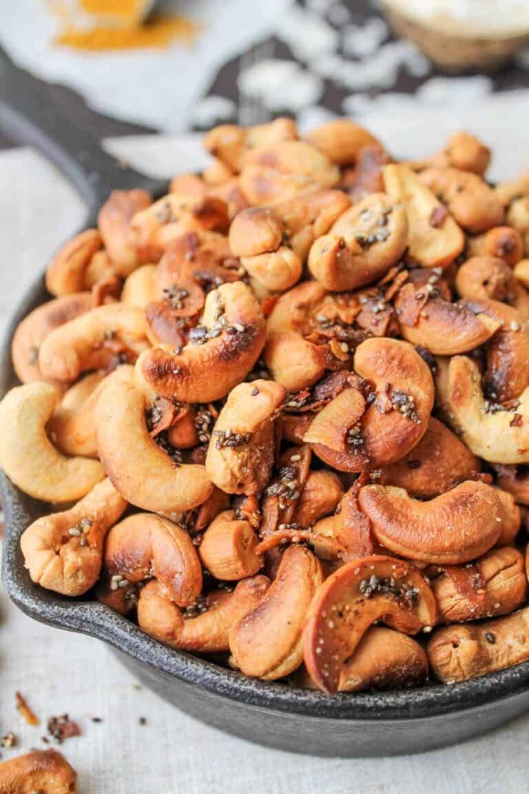 Coconut Curry Roasted Cashews