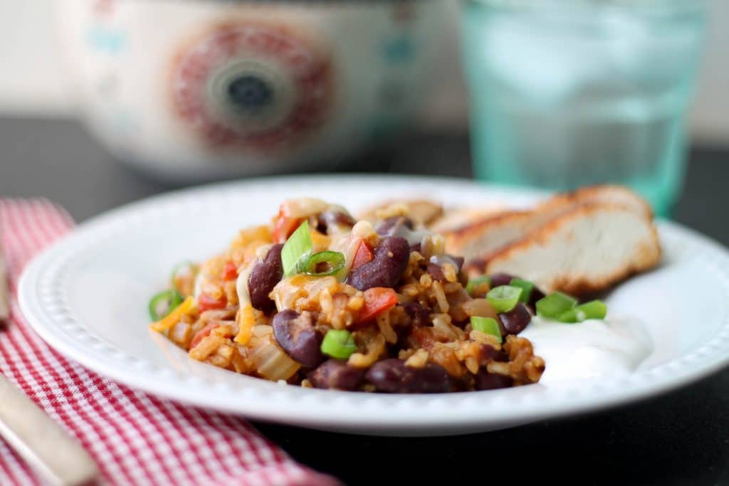 One Pot Mexican Brown Rice & Beans