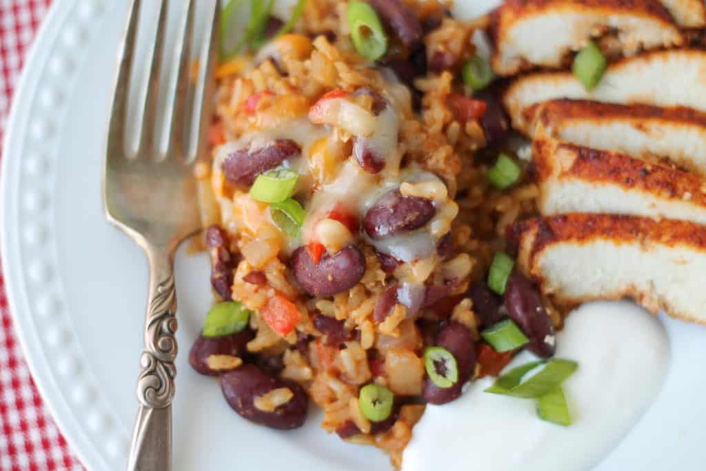 One Pot Mexican Brown Rice & Beans