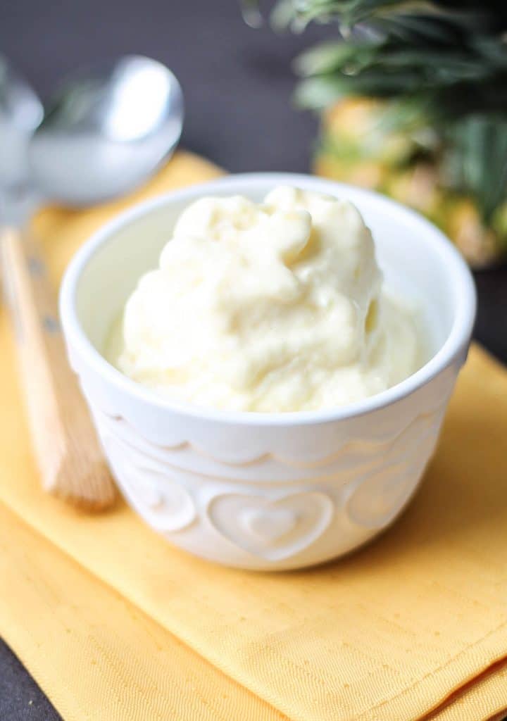 5-Minute Pineapple Frozen Yogurt - Stonyfield