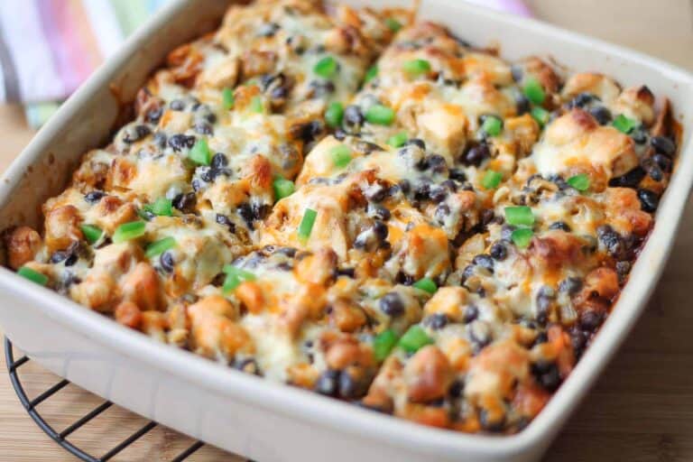 Chicken Enchilada Bake with Butternut Squash and Black Beans