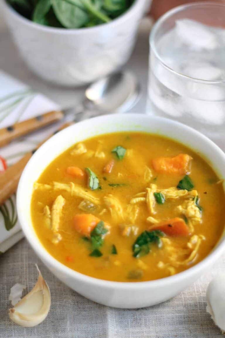 Creamy Coconut Curry Chicken Vegetable Soup