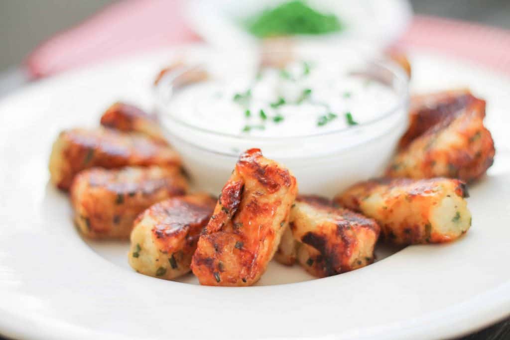 Homemade Cheddar & Chive Tater Tots