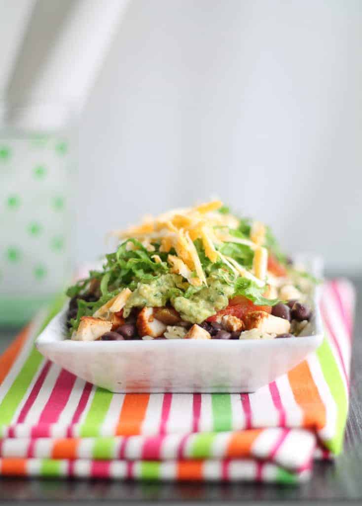 Chicken Burrito Brown Rice Bowl