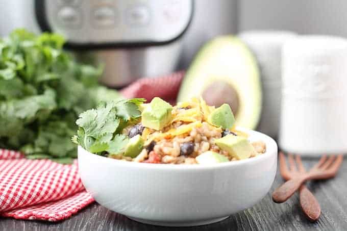 Instant Pot Chicken and Brown Rice Bowls