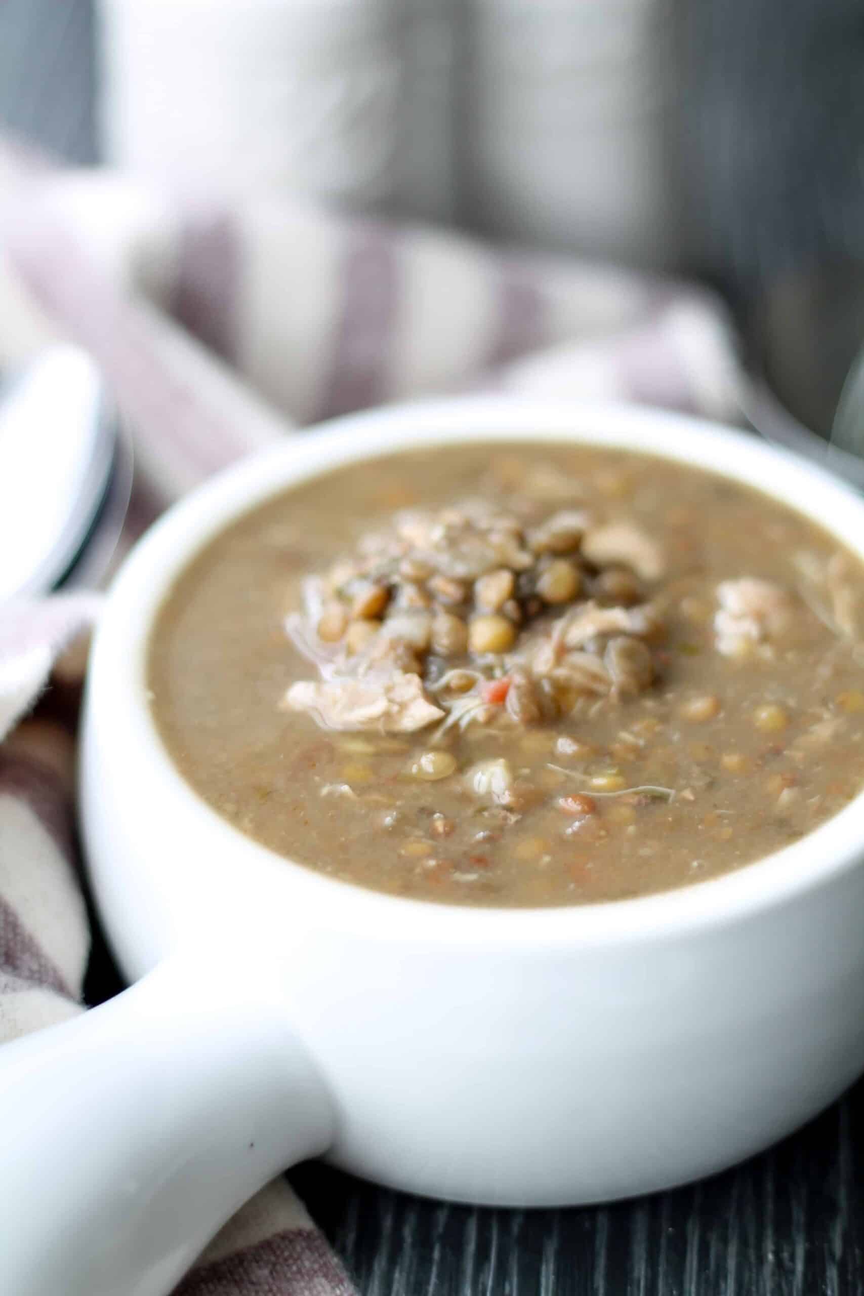 Chicken lentil soup online instant pot